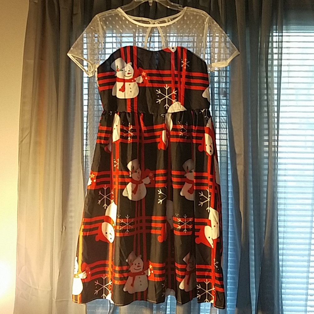 Snowman dress NWOT